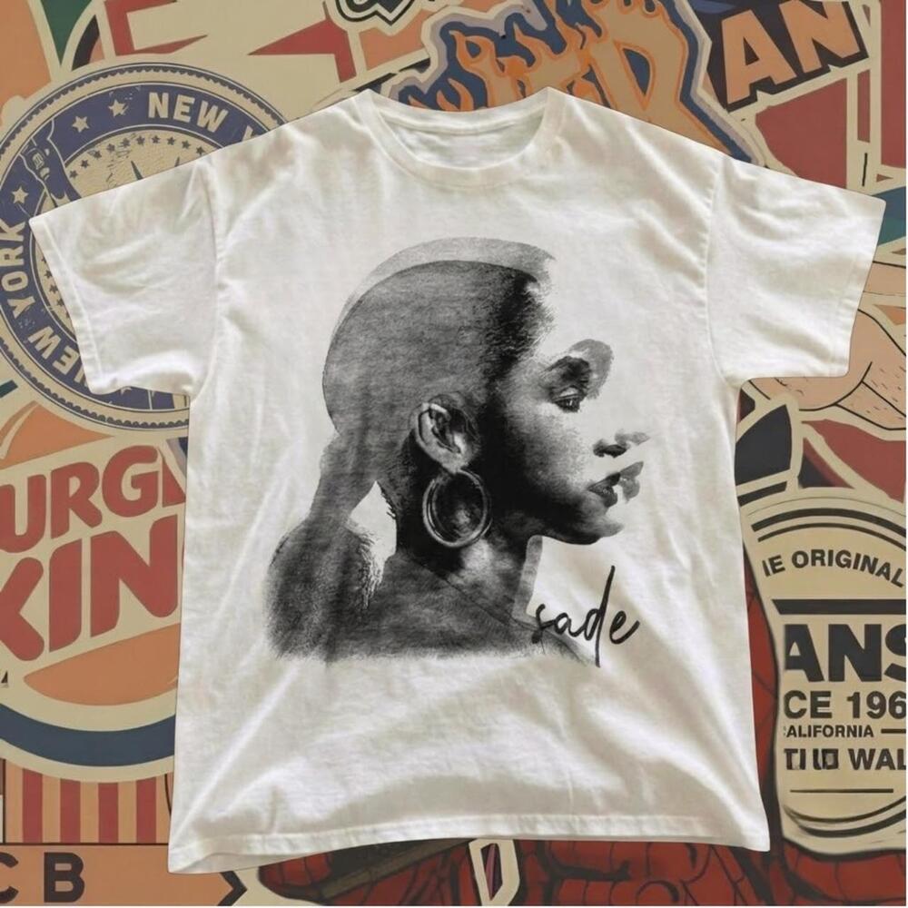 Sade White Graphic Tee